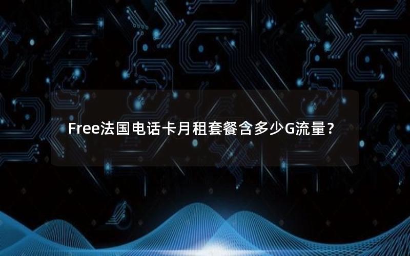 Free法国电话卡月租套餐含多少G流量？