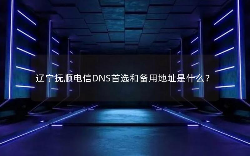 辽宁抚顺电信DNS首选和备用地址是什么？