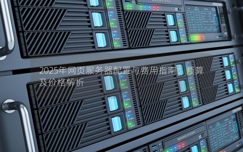 2025年网页服务器配置与费用指南：预算及价格解析