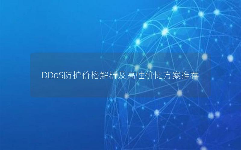 DDoS防护价格解析及高性价比方案推荐