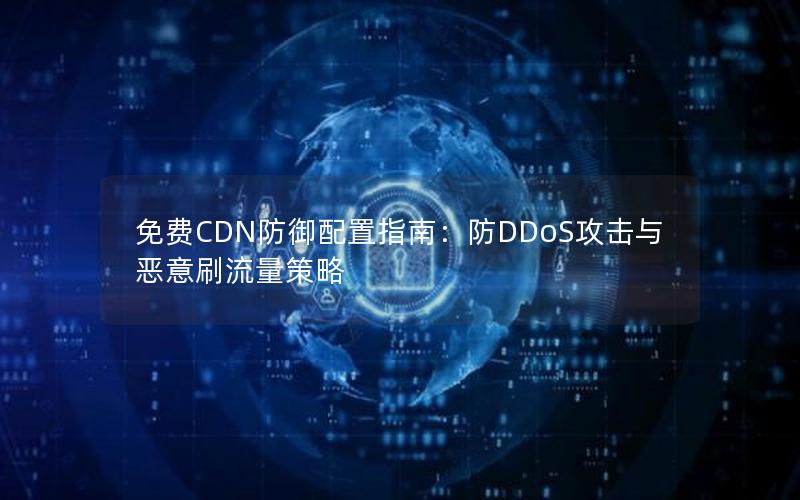 免费CDN防御配置指南：防DDoS攻击与恶意刷流量策略