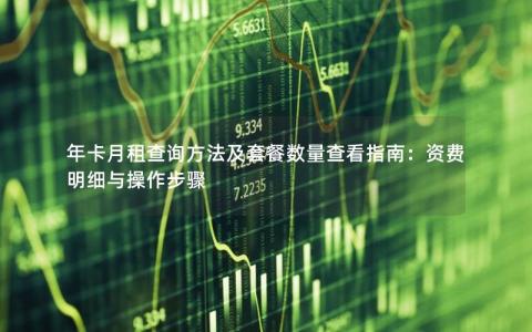 年卡月租查询方法及套餐数量查看指南：资费明细与操作步骤