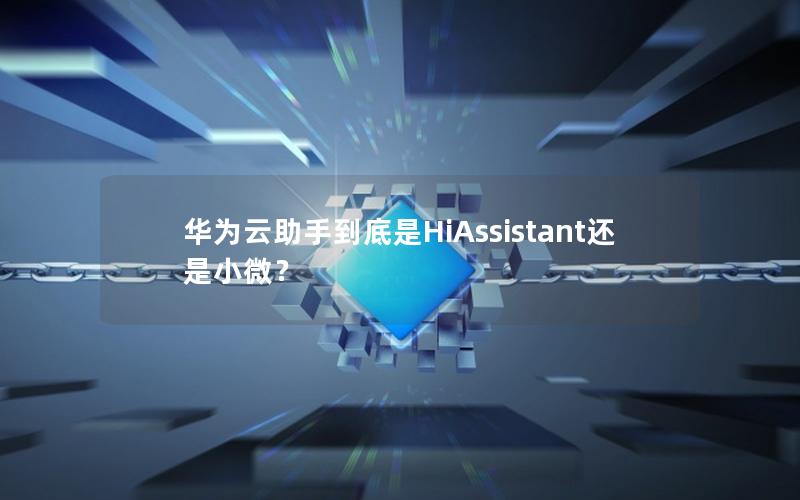 华为云助手到底是HiAssistant还是小微？