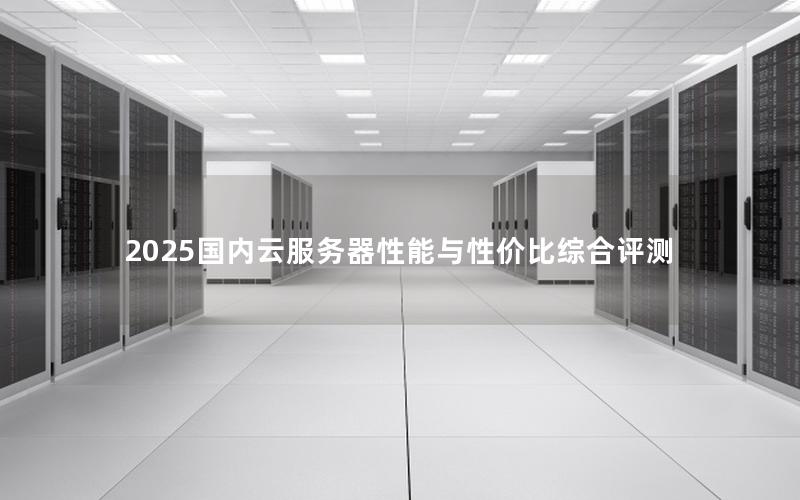 2025国内云服务器性能与性价比综合评测