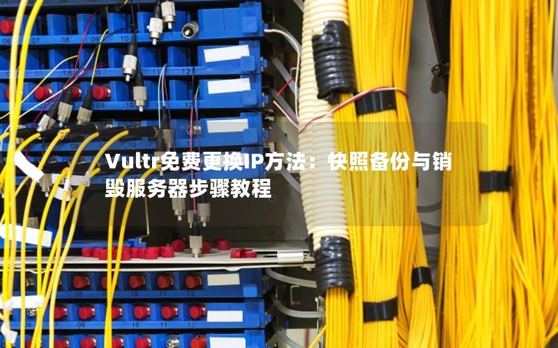 Vultr免费更换IP方法：快照备份与销毁服务器步骤教程