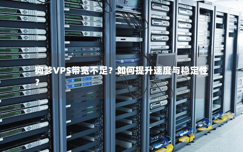 狗爹VPS带宽不足？如何提升速度与稳定性？