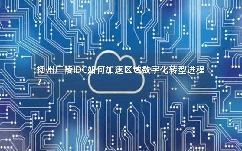 扬州广陵IDC如何加速区域数字化转型进程？