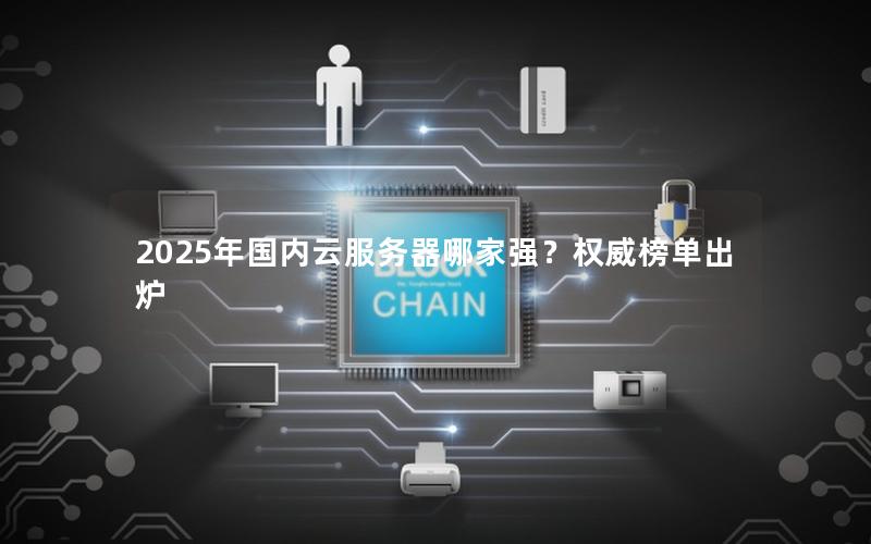 2025年国内云服务器哪家强？权威榜单出炉