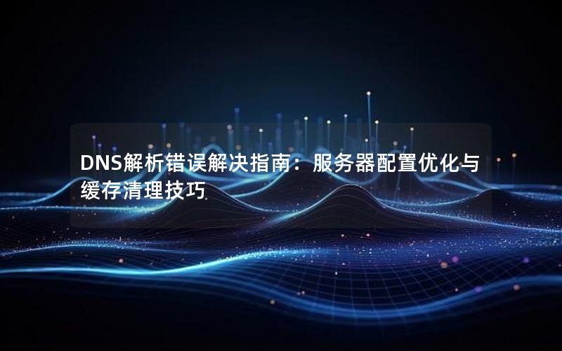 DNS解析错误解决指南：服务器配置优化与缓存清理技巧