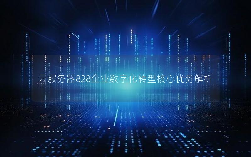 云服务器828企业数字化转型核心优势解析