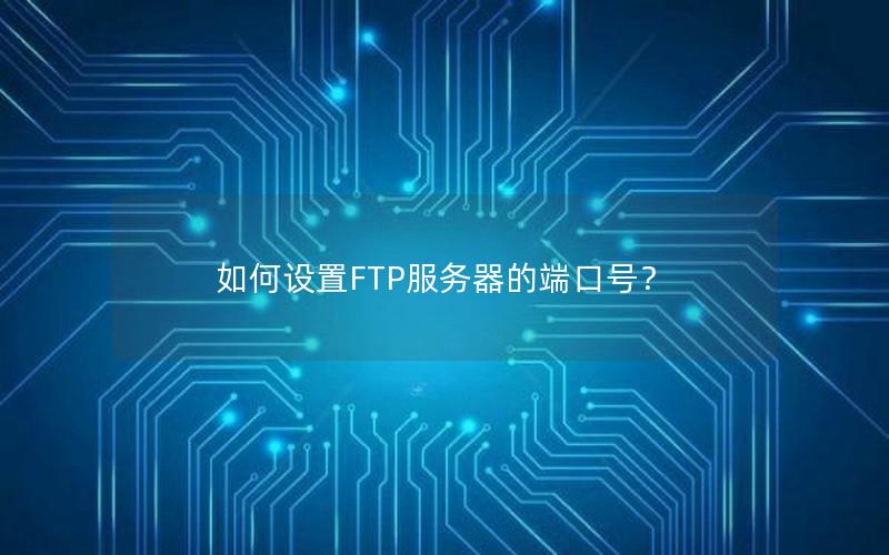 如何设置FTP服务器的端口号？