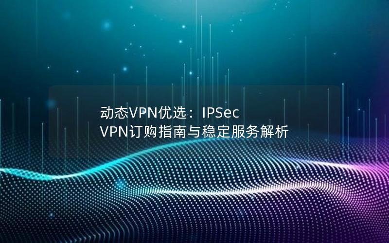 动态VPN优选：IPSec VPN订购指南与稳定服务解析