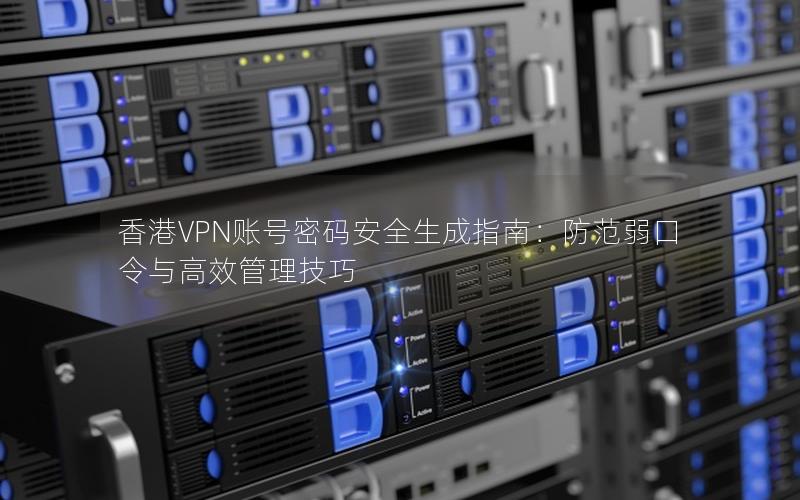 香港VPN账号密码安全生成指南：防范弱口令与高效管理技巧