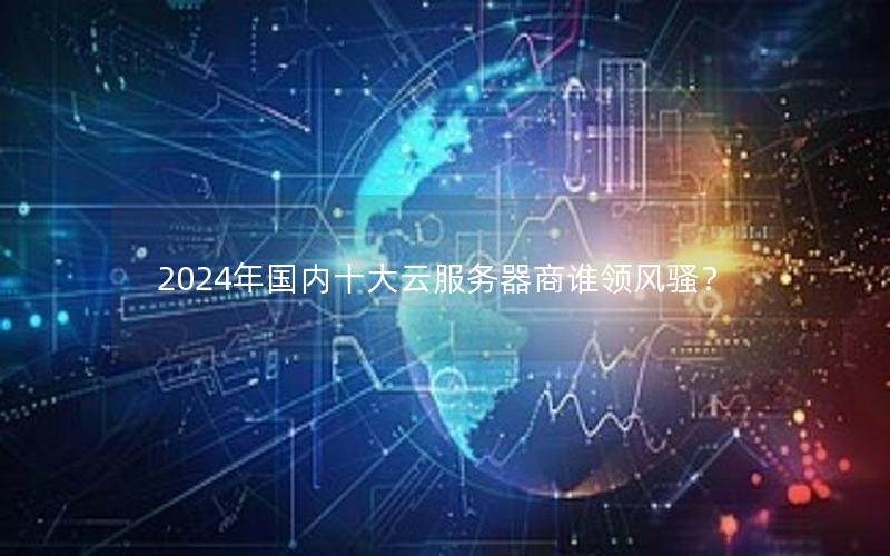 2024年国内十大云服务器商谁领风骚？