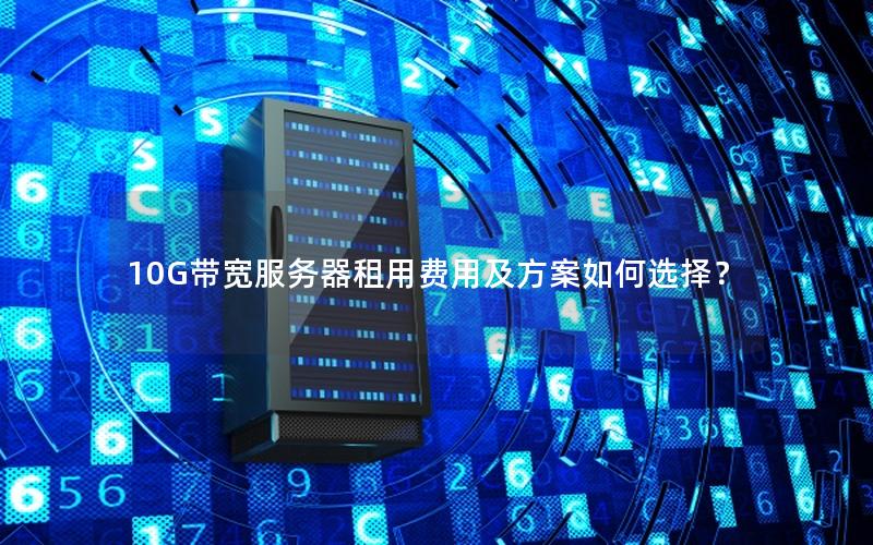 10G带宽服务器租用费用及方案如何选择？