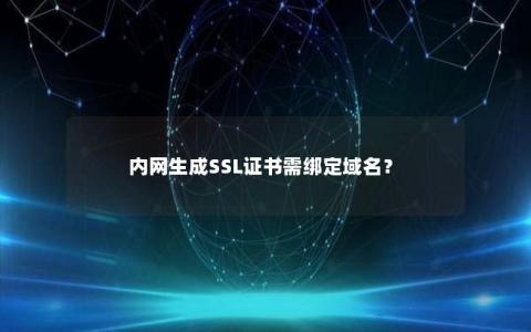 内网生成SSL证书需绑定域名？