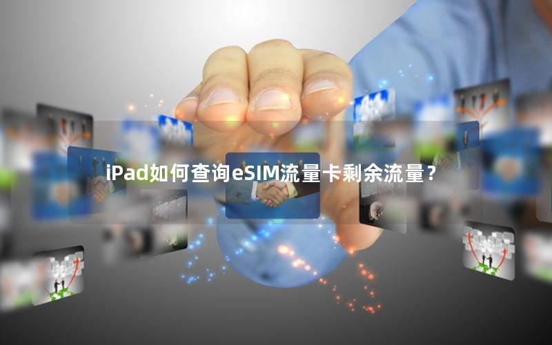 iPad如何查询eSIM流量卡剩余流量？