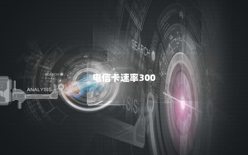 电信卡速率300