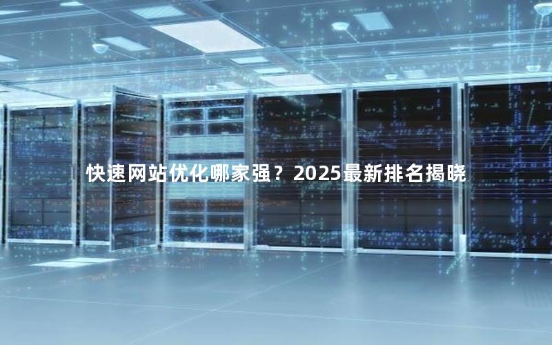 快速网站优化哪家强？2025最新排名揭晓