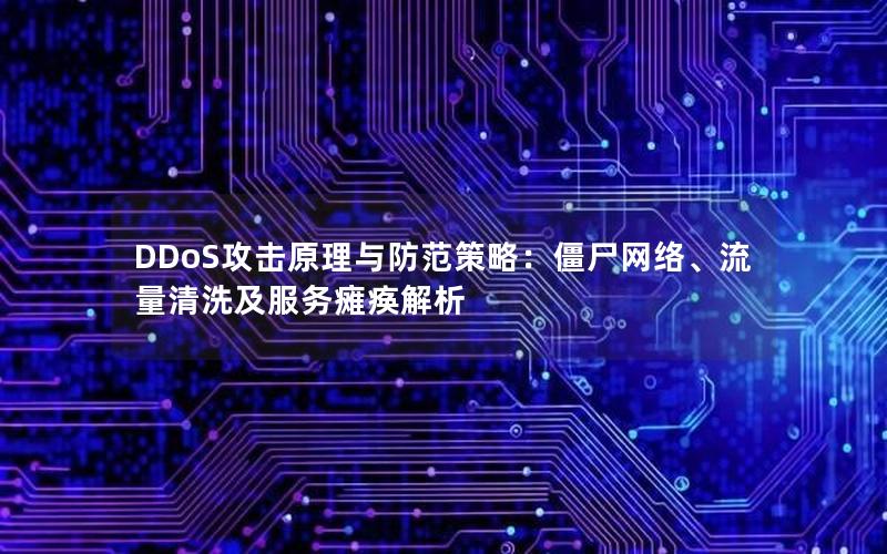 DDoS攻击原理与防范策略：僵尸网络、流量清洗及服务瘫痪解析