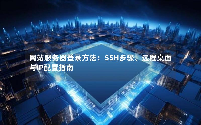 网站服务器登录方法：SSH步骤、远程桌面与IP配置指南