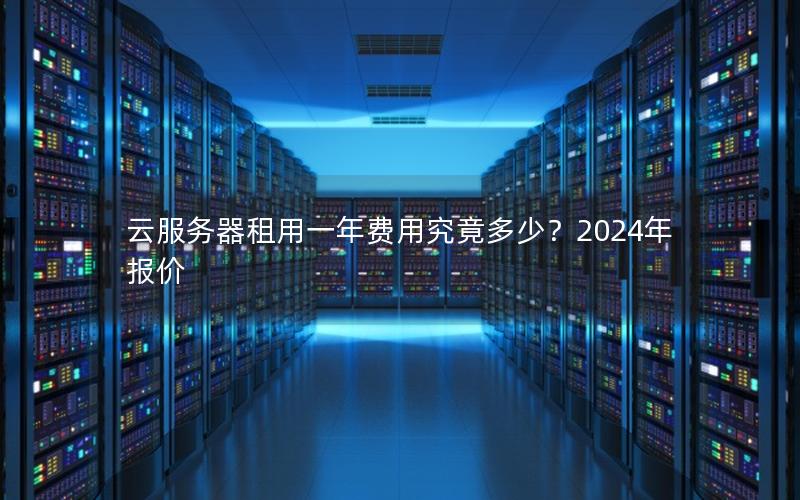 云服务器租用一年费用究竟多少？2024年报价