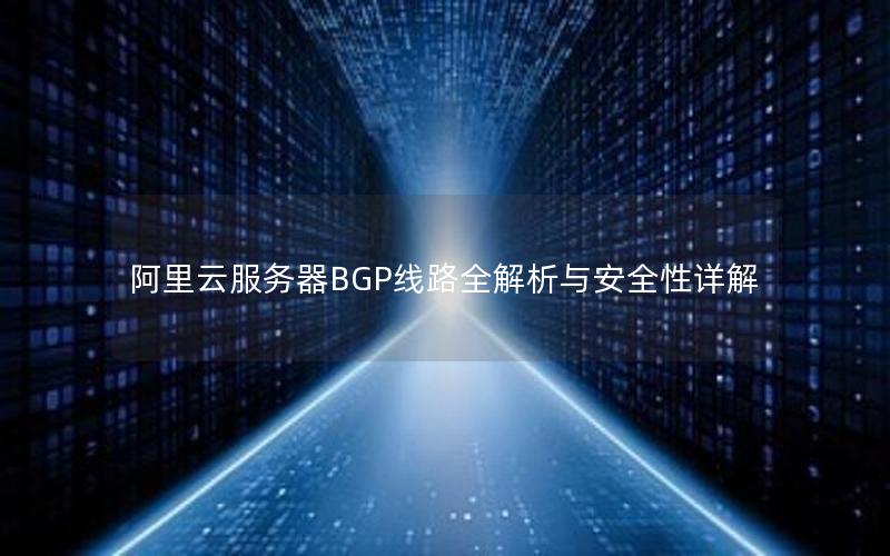 阿里云服务器BGP线路全解析与安全性详解