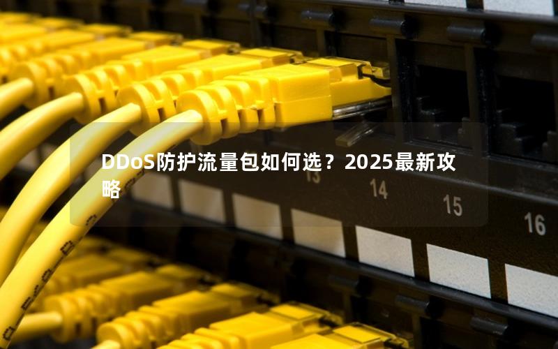 DDoS防护流量包如何选？2025最新攻略