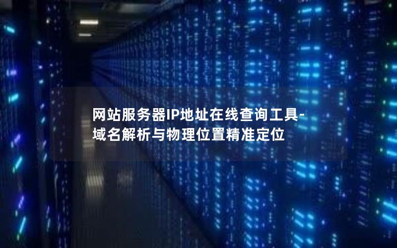 网站服务器IP地址在线查询工具-域名解析与物理位置精准定位