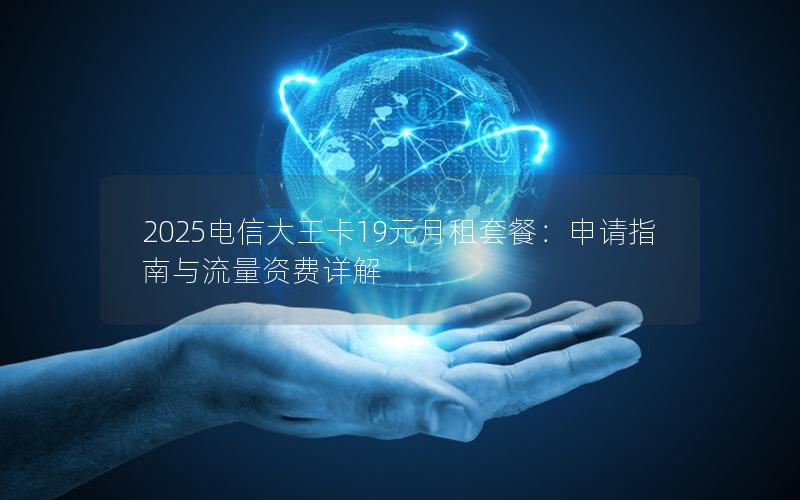 2025电信大王卡19元月租套餐：申请指南与流量资费详解