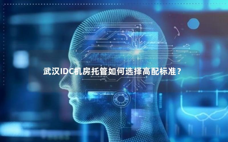 武汉IDC机房托管如何选择高配标准？