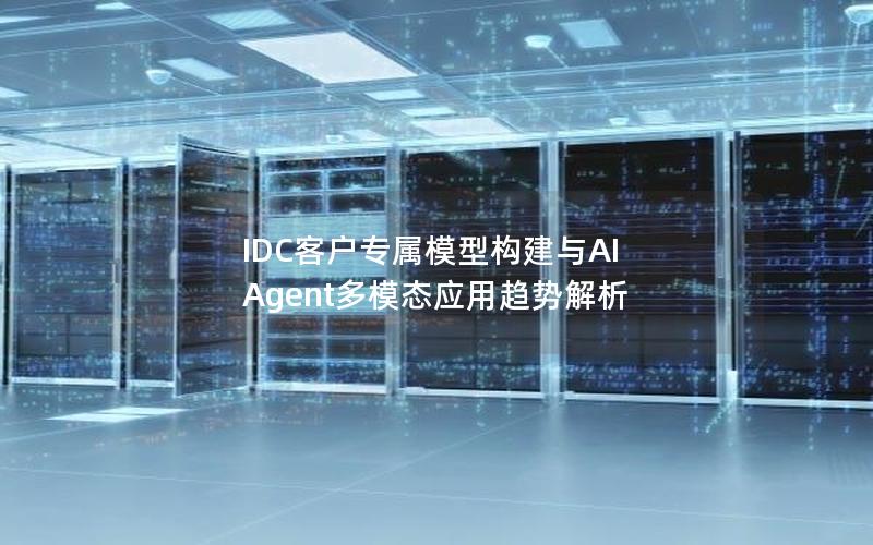 IDC客户专属模型构建与AI Agent多模态应用趋势解析