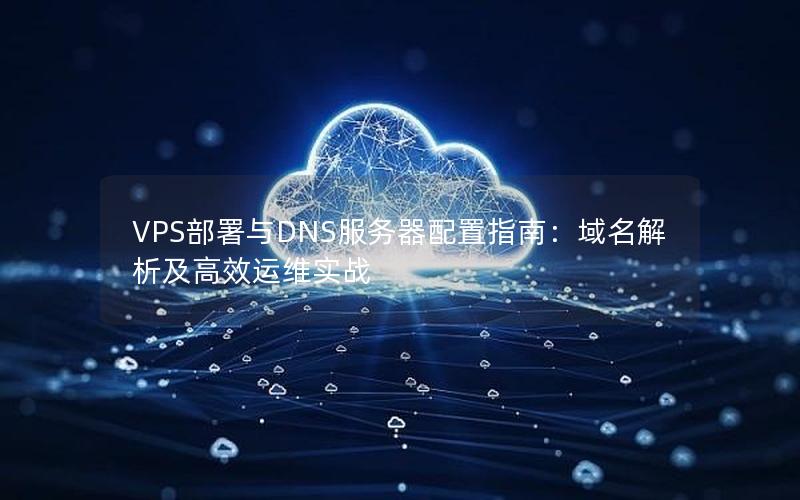 VPS部署与DNS服务器配置指南：域名解析及高效运维实战