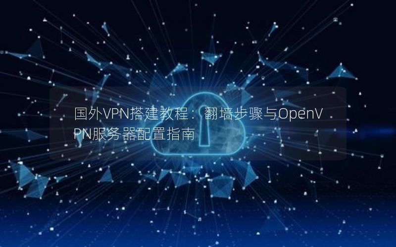 国外VPN搭建教程：翻墙步骤与OpenVPN服务器配置指南