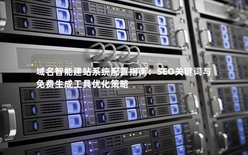 域名智能建站系统配置指南：SEO关键词与免费生成工具优化策略