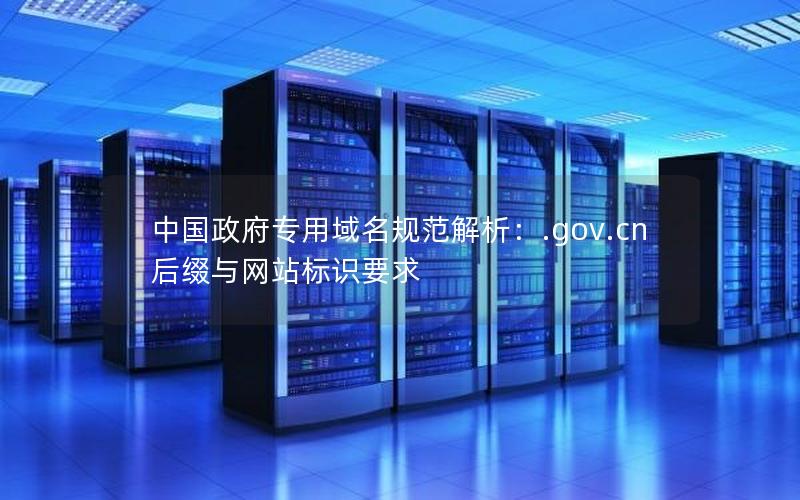 中国政府专用域名规范解析：.gov.cn后缀与网站标识要求