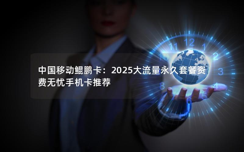 中国移动鲲鹏卡：2025大流量永久套餐资费无忧手机卡推荐