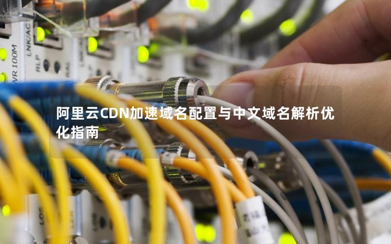 阿里云CDN加速域名配置与中文域名解析优化指南