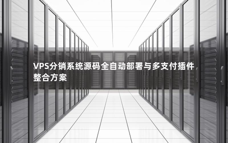 VPS分销系统源码全自动部署与多支付插件整合方案