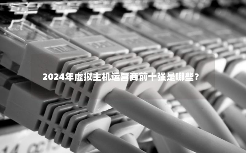 2024年虚拟主机运营商前十强是哪些？