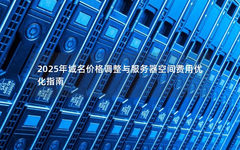 2025年域名价格调整与服务器空间费用优化指南