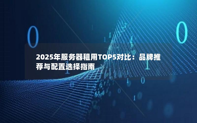 2025年服务器租用TOP5对比：品牌推荐与配置选择指南