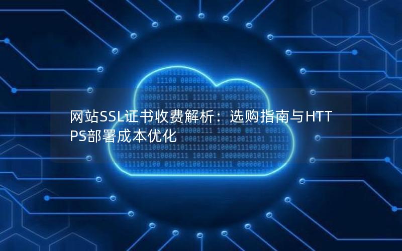 网站SSL证书收费解析：选购指南与HTTPS部署成本优化