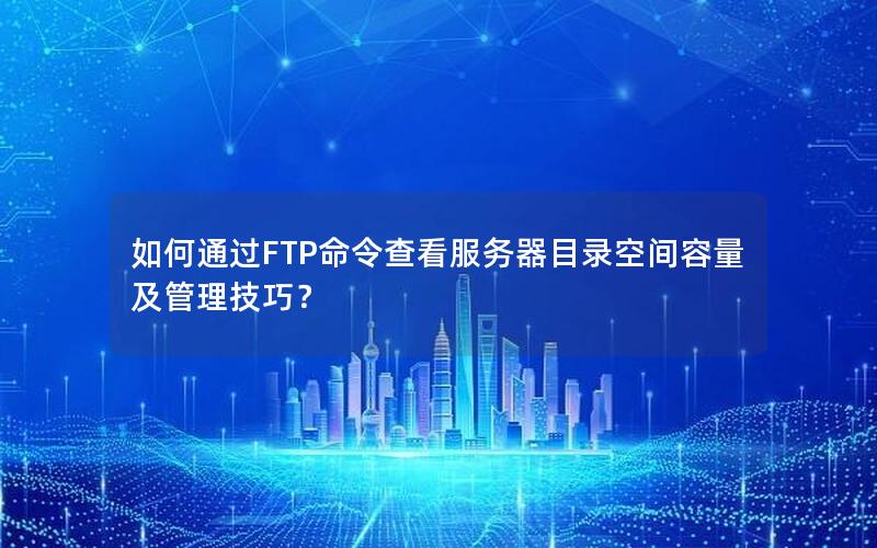 如何通过FTP命令查看服务器目录空间容量及管理技巧？