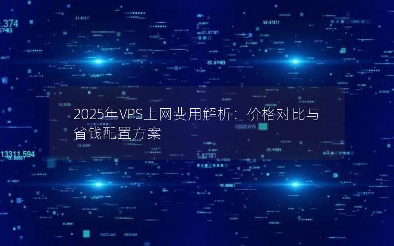 2025年VPS上网费用解析：价格对比与省钱配置方案