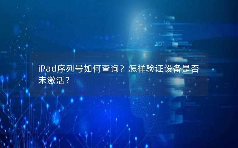 iPad序列号如何查询？怎样验证设备是否未激活？