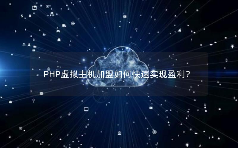 PHP虚拟主机加盟如何快速实现盈利？