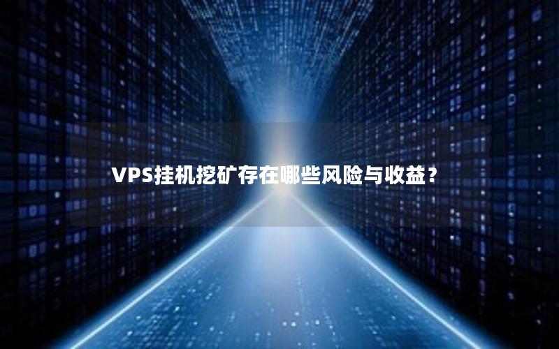 VPS挂机挖矿存在哪些风险与收益？