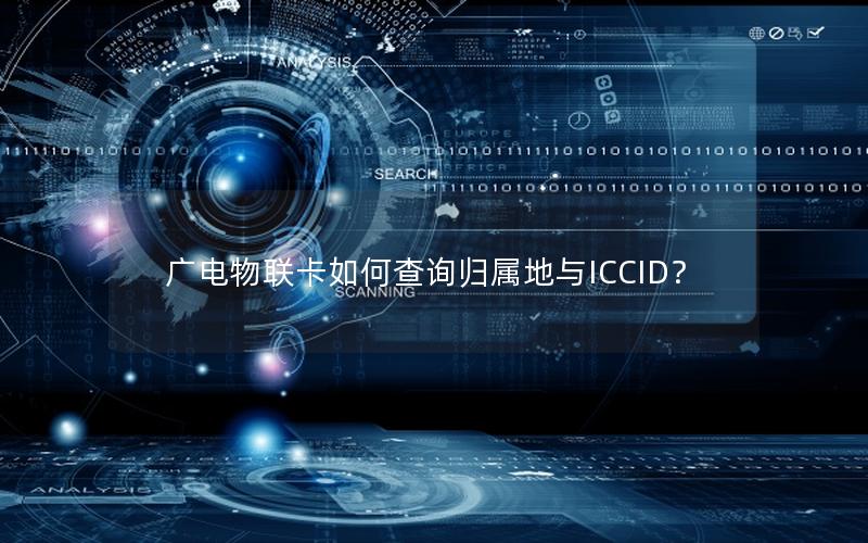 广电物联卡如何查询归属地与ICCID？