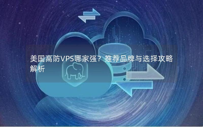 美国高防VPS哪家强？推荐品牌与选择攻略解析